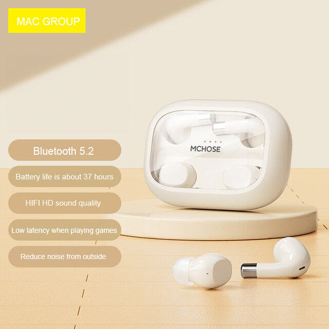 NEW  White Bluetooth Wireless Earphone Mini 4 in 1