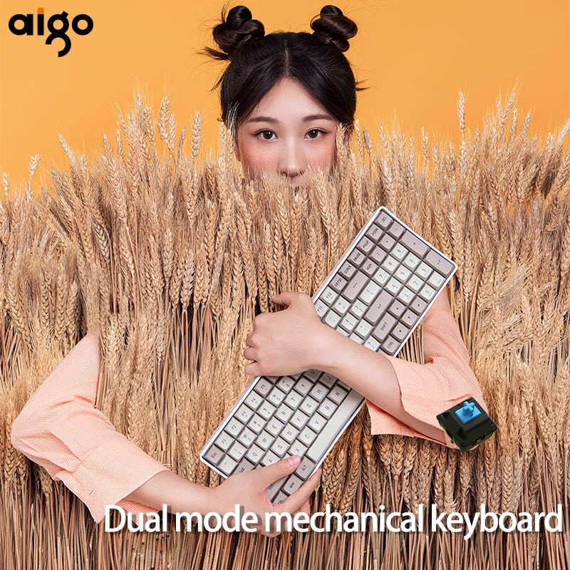 Aigo A100 Gaming Mechanical Keyboard 2.4G Wireless USB Type-c