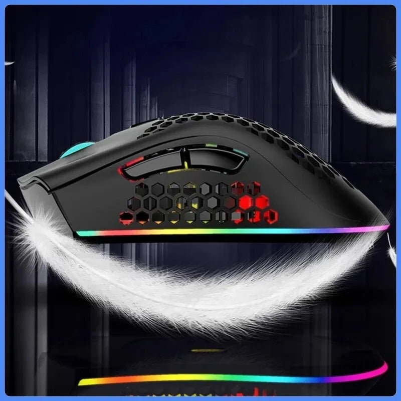 Rechargeable Gaming Mouse USB 2.4G Wireless RGB Light