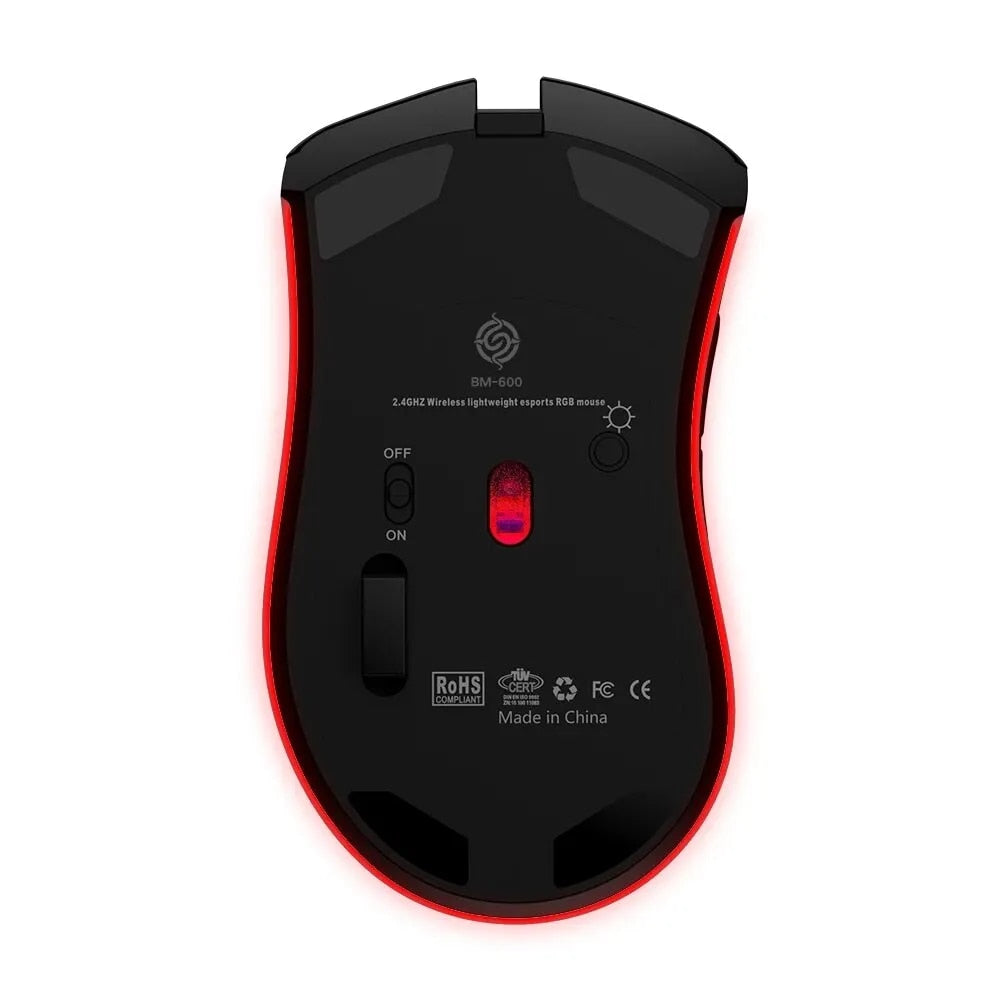 Rechargeable Gaming Mouse USB 2.4G Wireless RGB Light