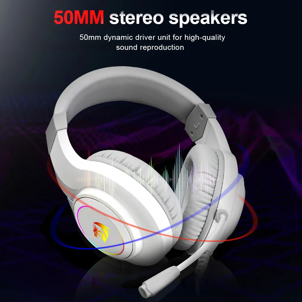 REDRAGON HYLAS H260 RGB gaming Headphone,3.5mm