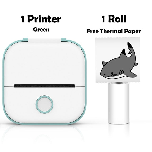 Green Mini Wireless Thermal Pocket Printer Ver 3.0