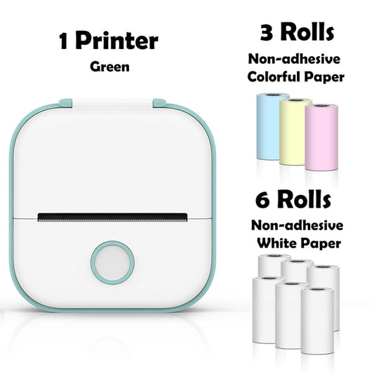 Green Mini Wireless Thermal Pocket Printer Ver 3.0