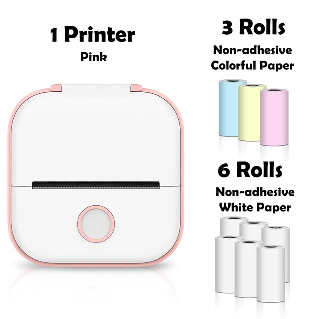 Pink Mini Wireless Thermal Pocket Printer Ver 3.0