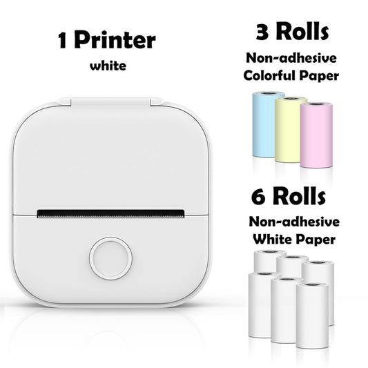 White Mini Wireless Thermal Pocket Printer Ver 3.0