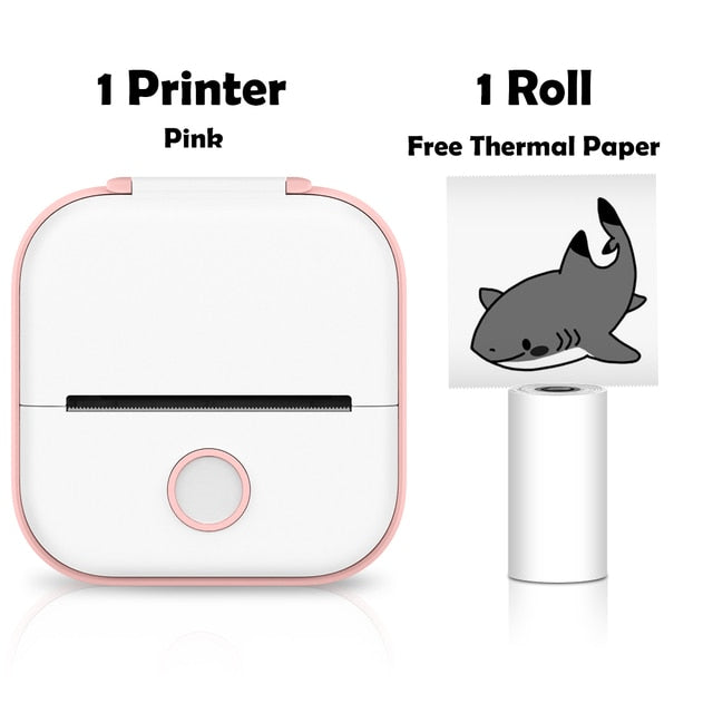 Pink Mini Wireless Thermal Pocket Printer Ver 3.0