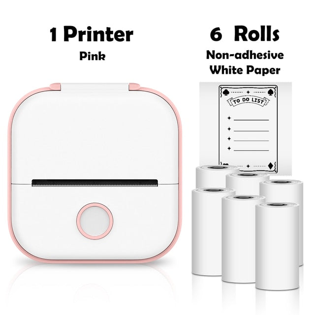 Pink Mini Wireless Thermal Pocket Printer Ver 3.0