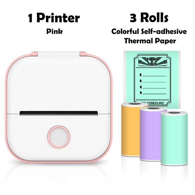 Pink Mini Wireless Thermal Pocket Printer Ver 3.0