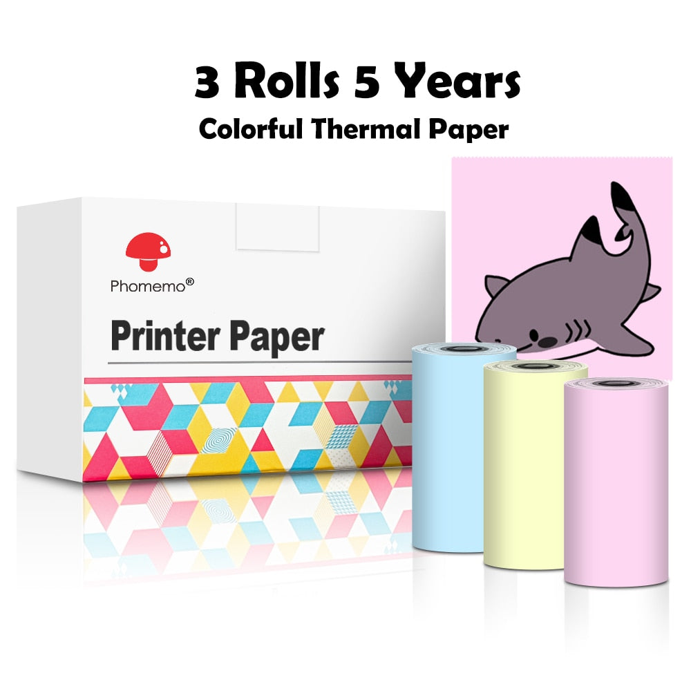 Self-adhesive thermal paper for mini printer