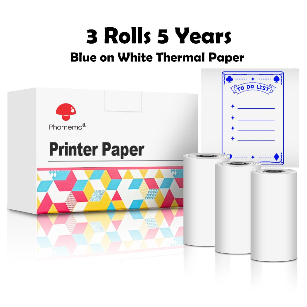 Self-adhesive thermal paper for mini printer