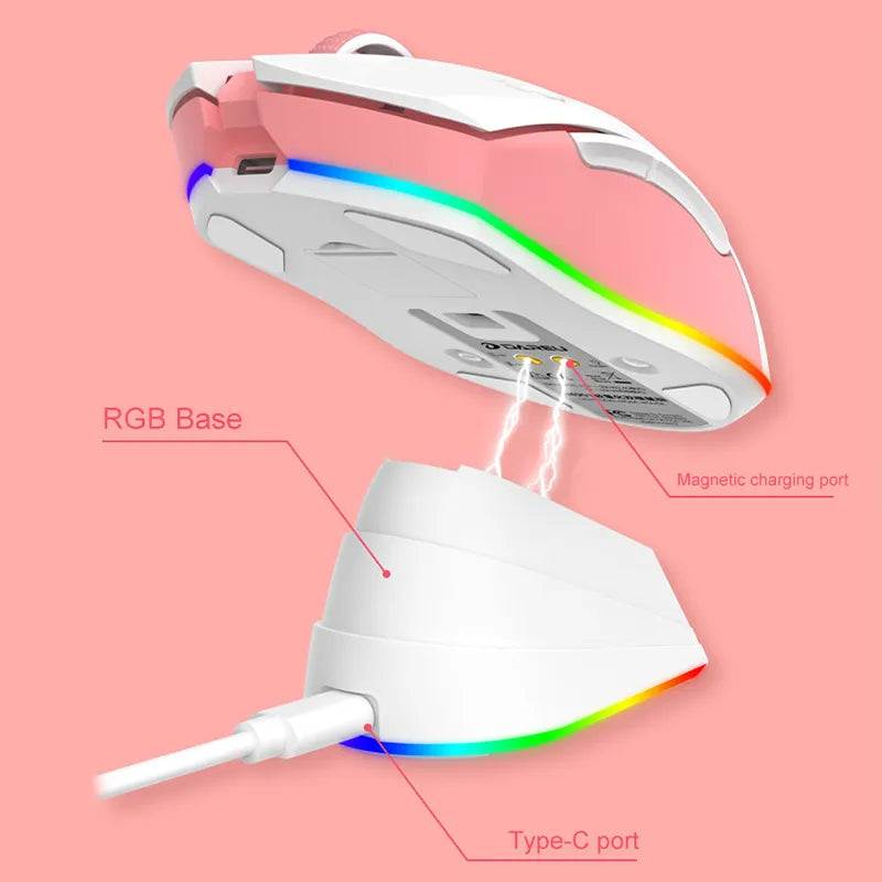 DAREU Dual Modes Gamer Mouse RGB 2.4G Wireless