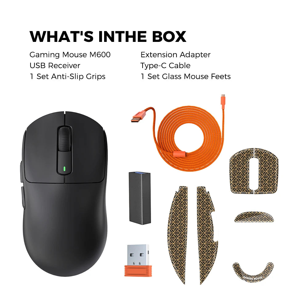 Kysona M600 Black PAW3395 Wireless Gaming Esports