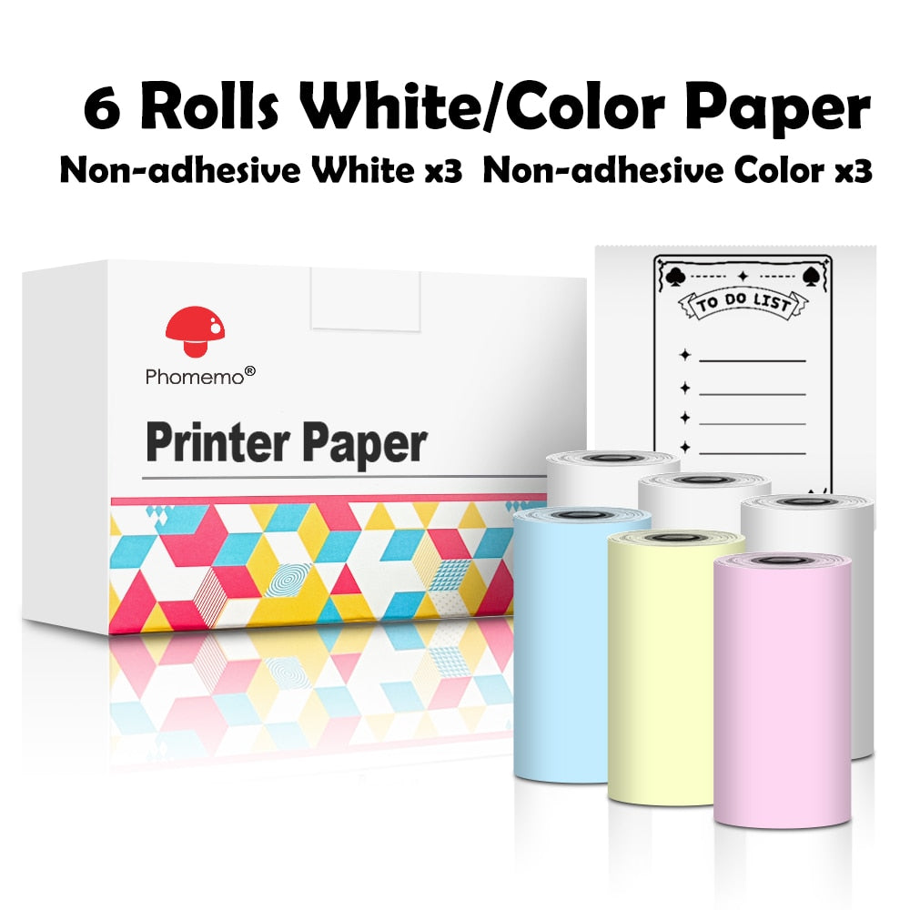 Self-adhesive thermal paper for mini printer