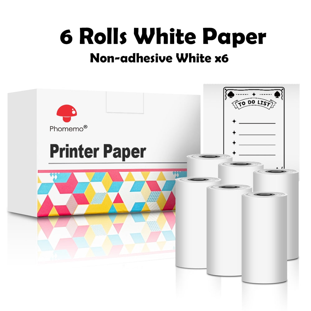 Self-adhesive thermal paper for mini printer