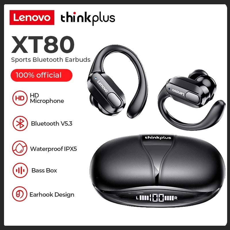 Lenovo thinkplus XT80 Wireless Earphone Bluetooth Sport TWS