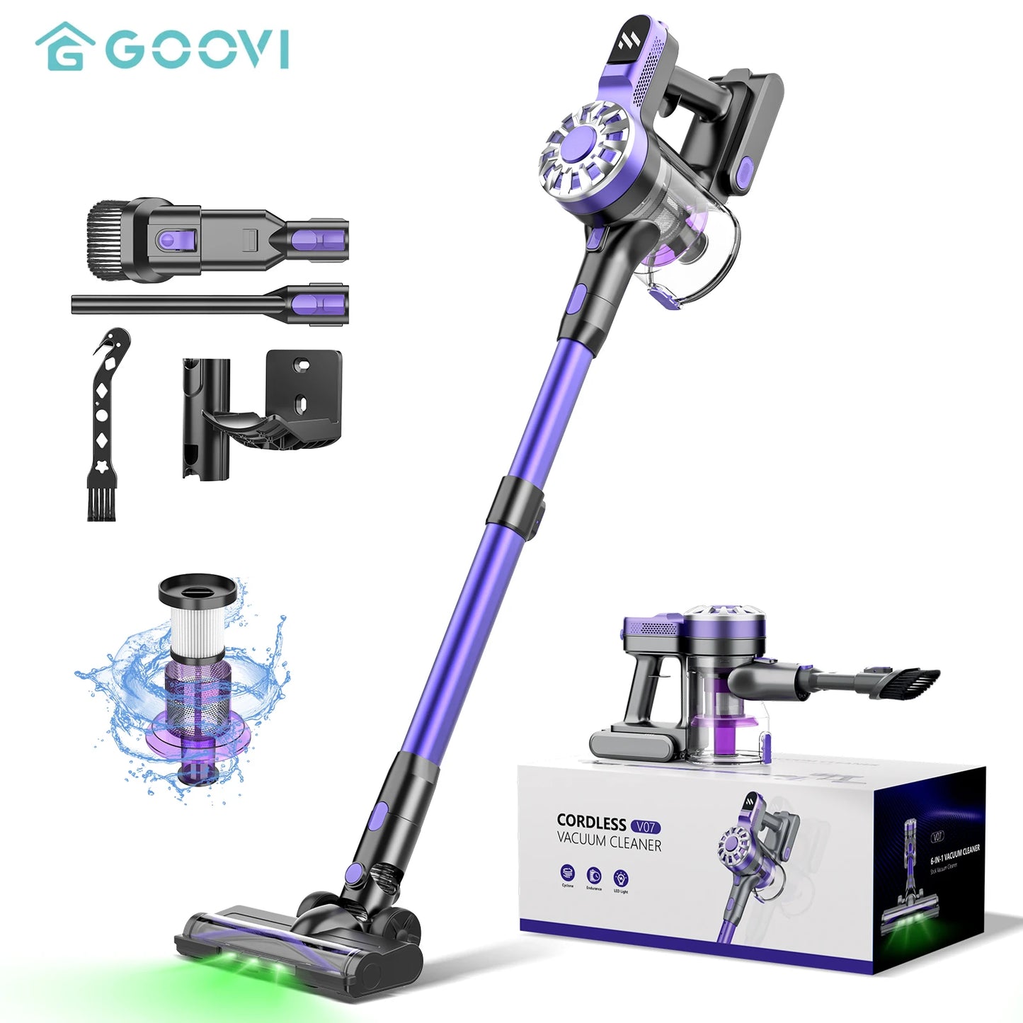 GOOVI V07 100kPA Wireless Handheld Vacuum Cleaners 180W