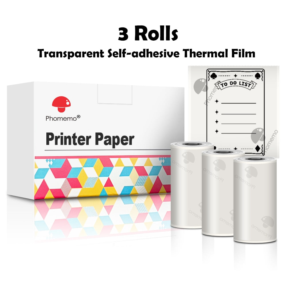 Self-adhesive thermal paper for mini printer