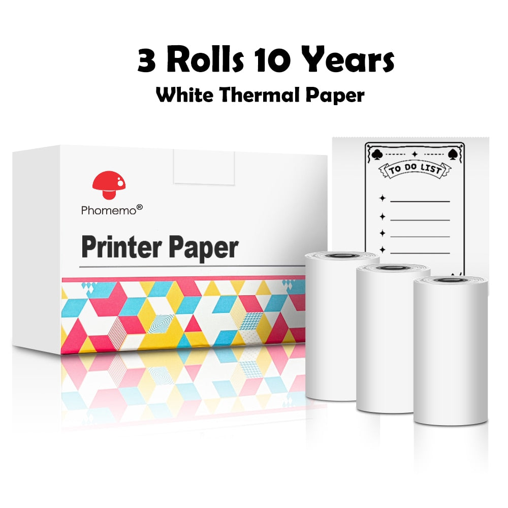 Self-adhesive thermal paper for mini printer