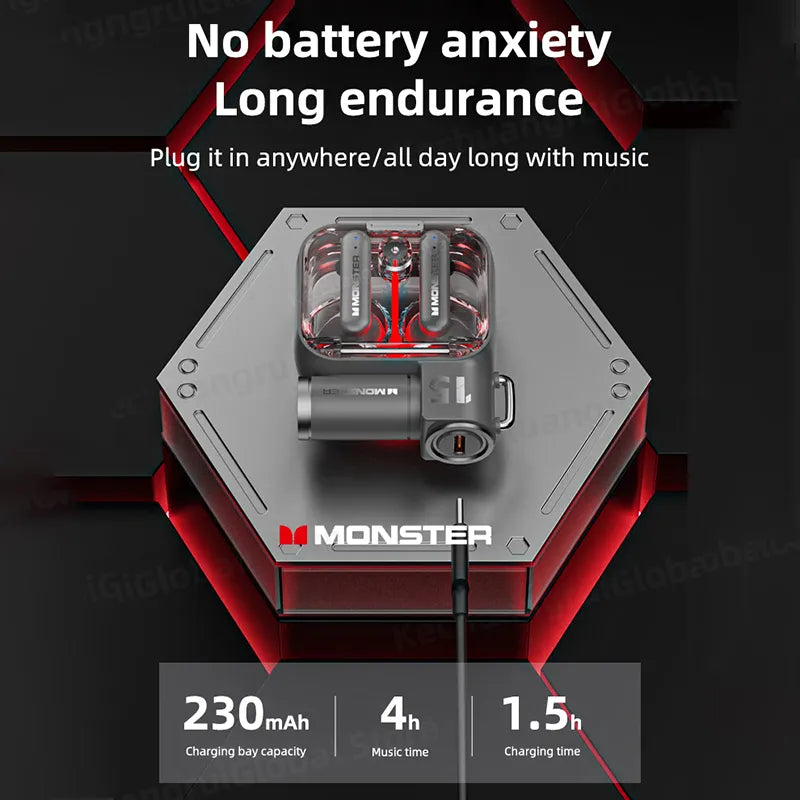 Original Monster XKT15 Wireless Bluetooth 5.3