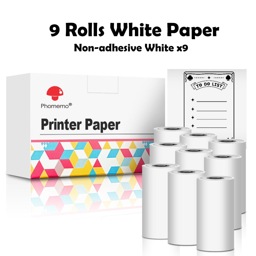 Self-adhesive thermal paper for mini printer