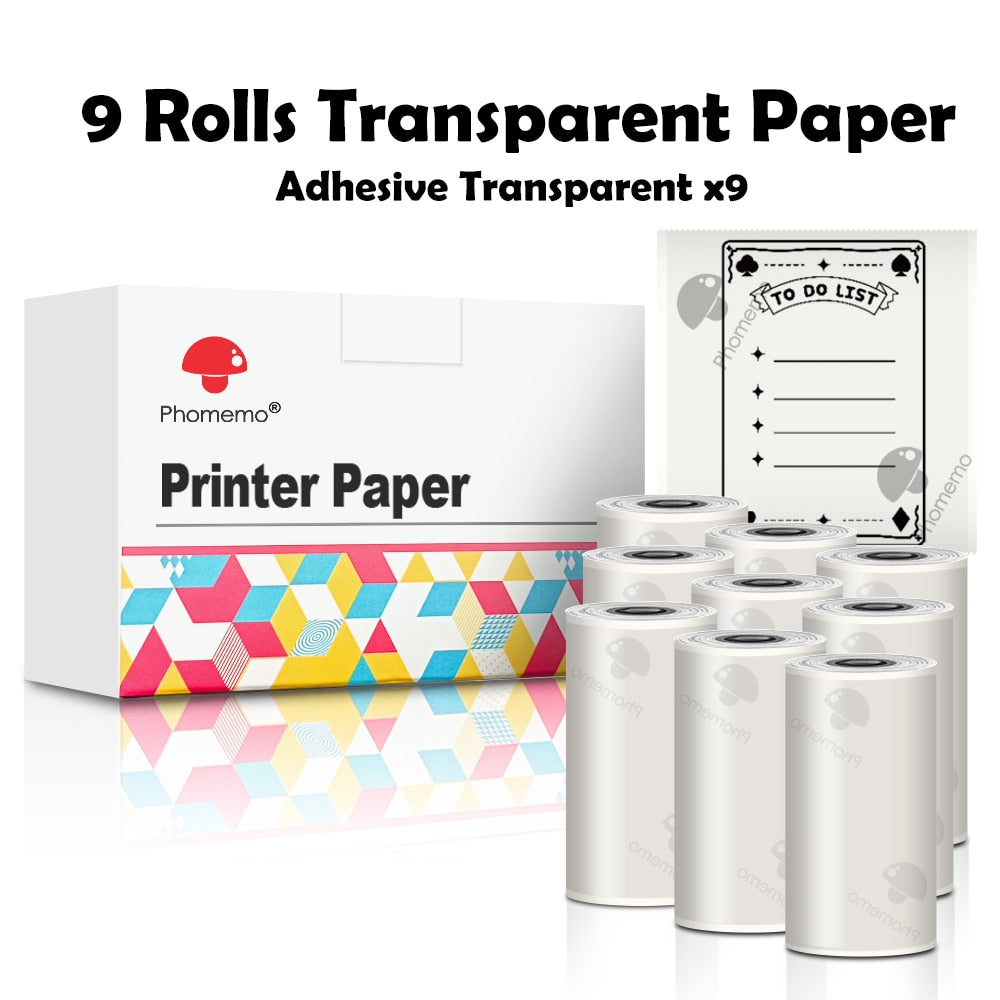 Self-adhesive thermal paper for mini printer