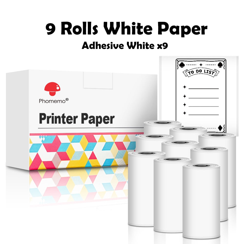 Self-adhesive thermal paper for mini printer