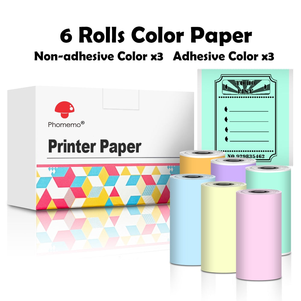 Self-adhesive thermal paper for mini printer