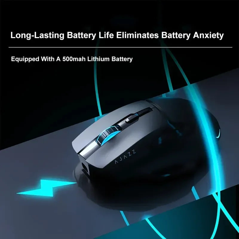 AJAZZ Wireless Gaming Mouse RGB Type-C Tri-mode 2.4g