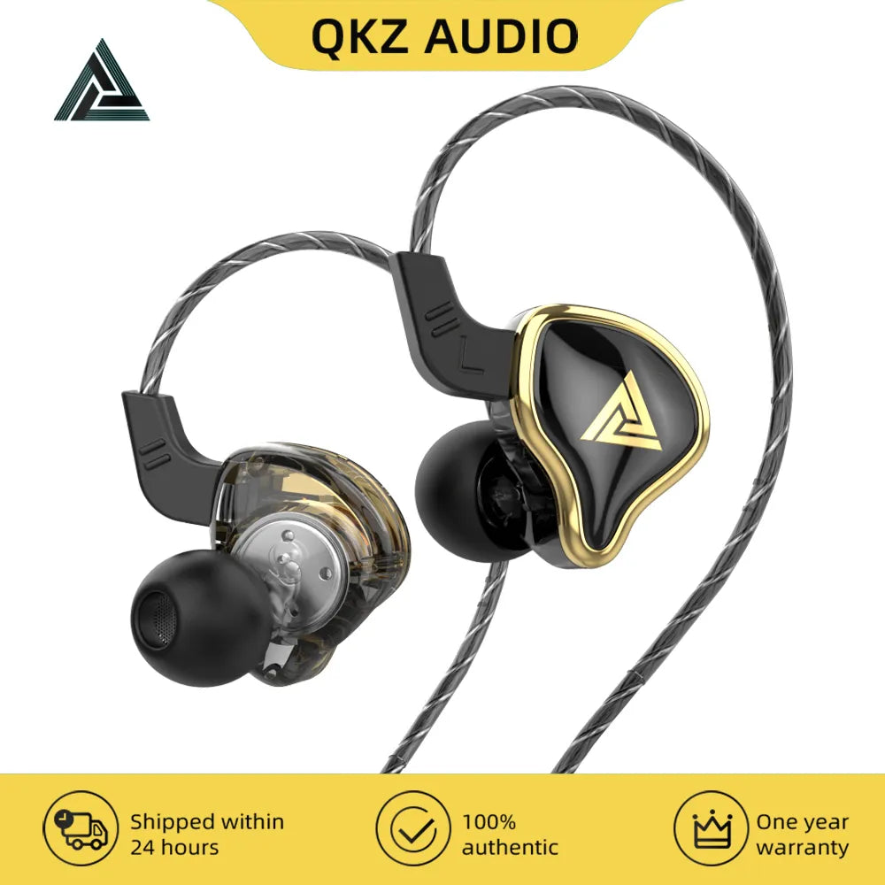 QKZ AK6 Ares EDX PRO 1DD Dynamic Earphones HIFI