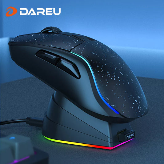 DAREU PC Gaming Mouse Tri-mode  Bluetooth Wired 2.4G