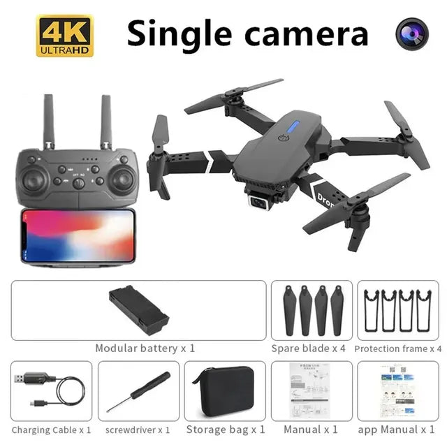 Professional Drone 4K Wide-Angle HD 1080P  Drone Helicopter Children's Toys